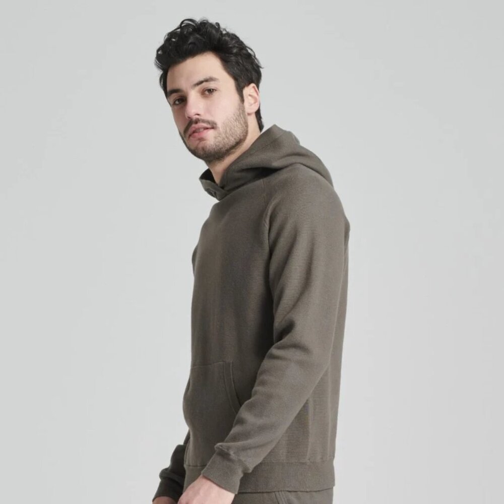 Naadam Men's Cotton Cashmere Hoodie - Picture 2 of 12